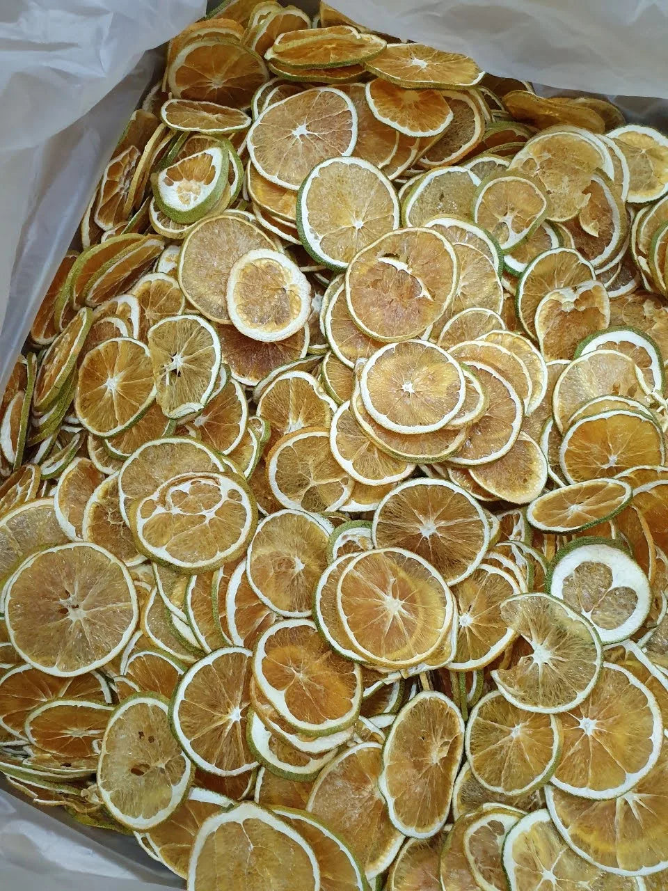 Blue Lotus Dried Orange Slices In Mason Jar Sweet Taste 12 Months Shelf Life