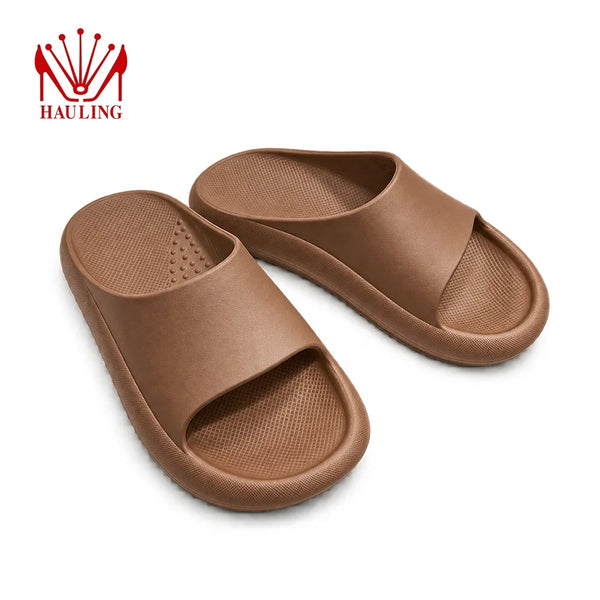Trendy Thick Sole EVA Cloud Slippers with Lightweight Cushion Anti Slip Waterproof Design
