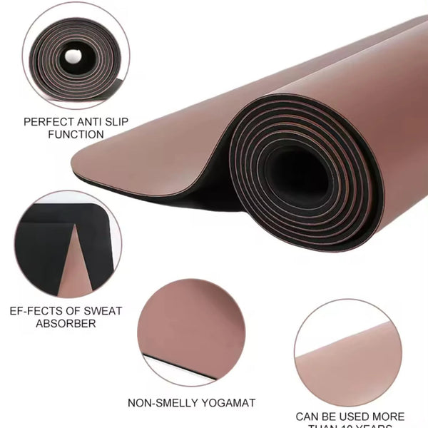 Free 4.5mm PU Rubber Non-Slip Eco-Friendly Fitness & Yoga Pilates Mats Nature Rubber