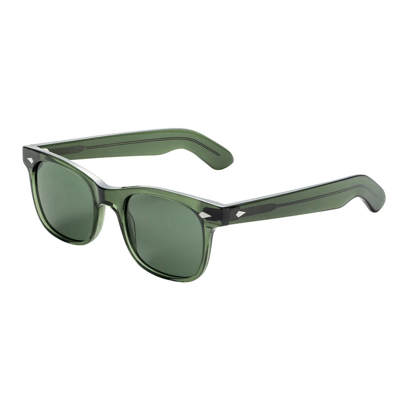 Designer Polarized Sunglasses Unisex Brand Acetate Full Rim Frame UV400 Lenses Travel