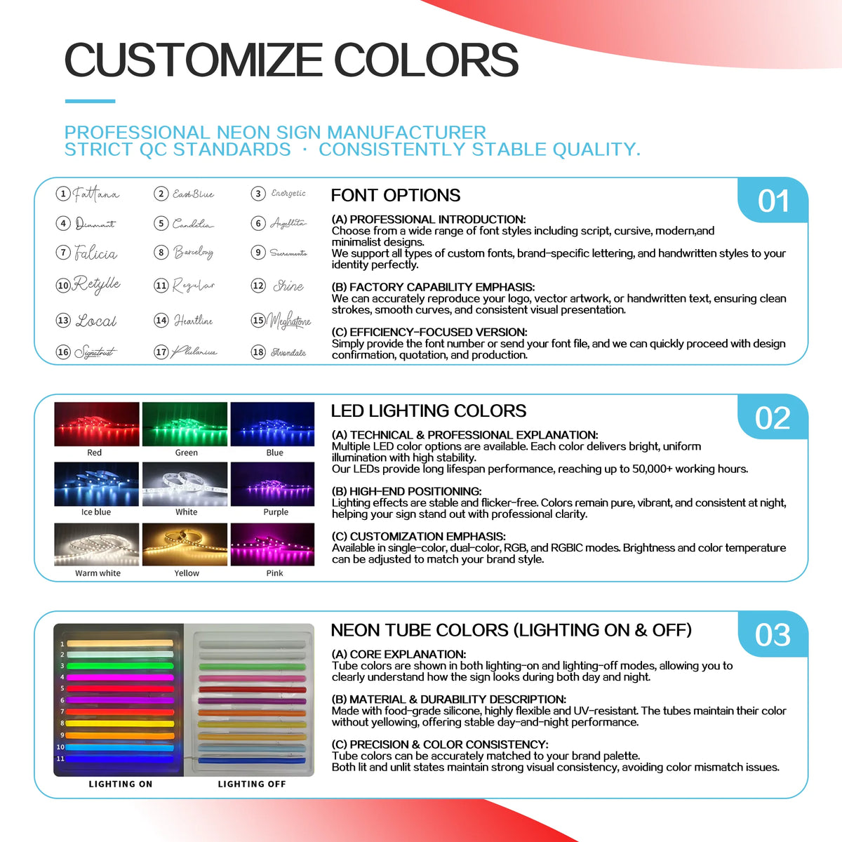 Custom Light Waterproof Led Flex RGB Sign for Wall Birthday Decor Company Custom Led