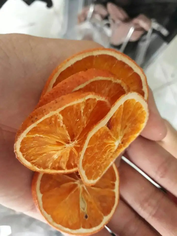 Blue Lotus Dried Orange Slices In Mason Jar Sweet Taste 12 Months Shelf Life