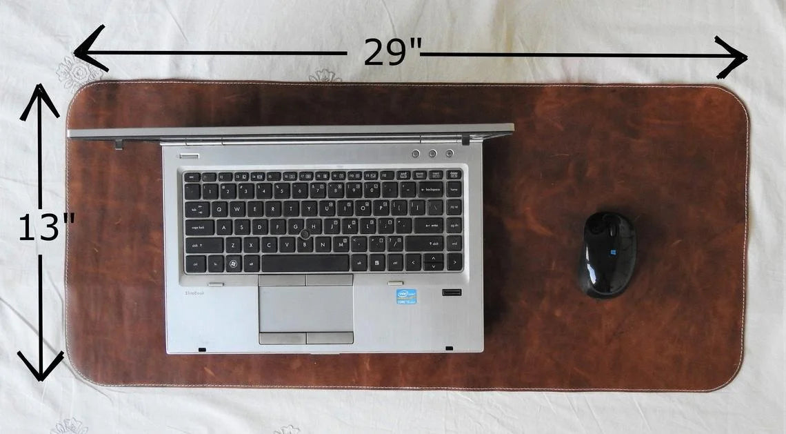 Genuine Leather Laptop, Computer Mat Desk Pad Leather Mat Cover Mouse Pad Customized