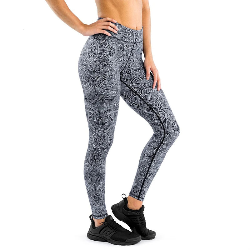 High Waist Mid-Calf Thermal Fleece Breathable Lined Warm Winter Stretchable Soft Fabric