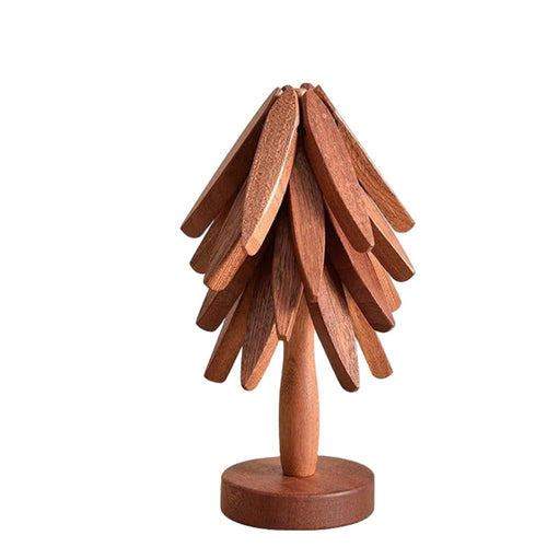 Wood Pot Holder with Heat-Resistant Surface
