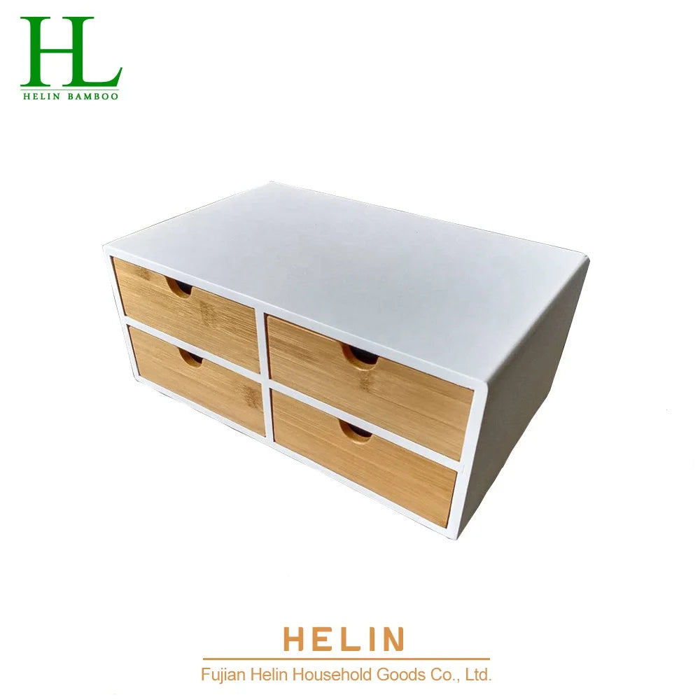 Bamboo Wood 4-Tier Desk and Office Organizer 13"