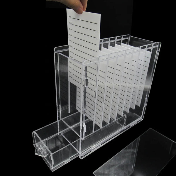 Cosmetic Makeup Lash Tile Box, Service Eyelash Organizer, Acrylic Lash Organizer With 8