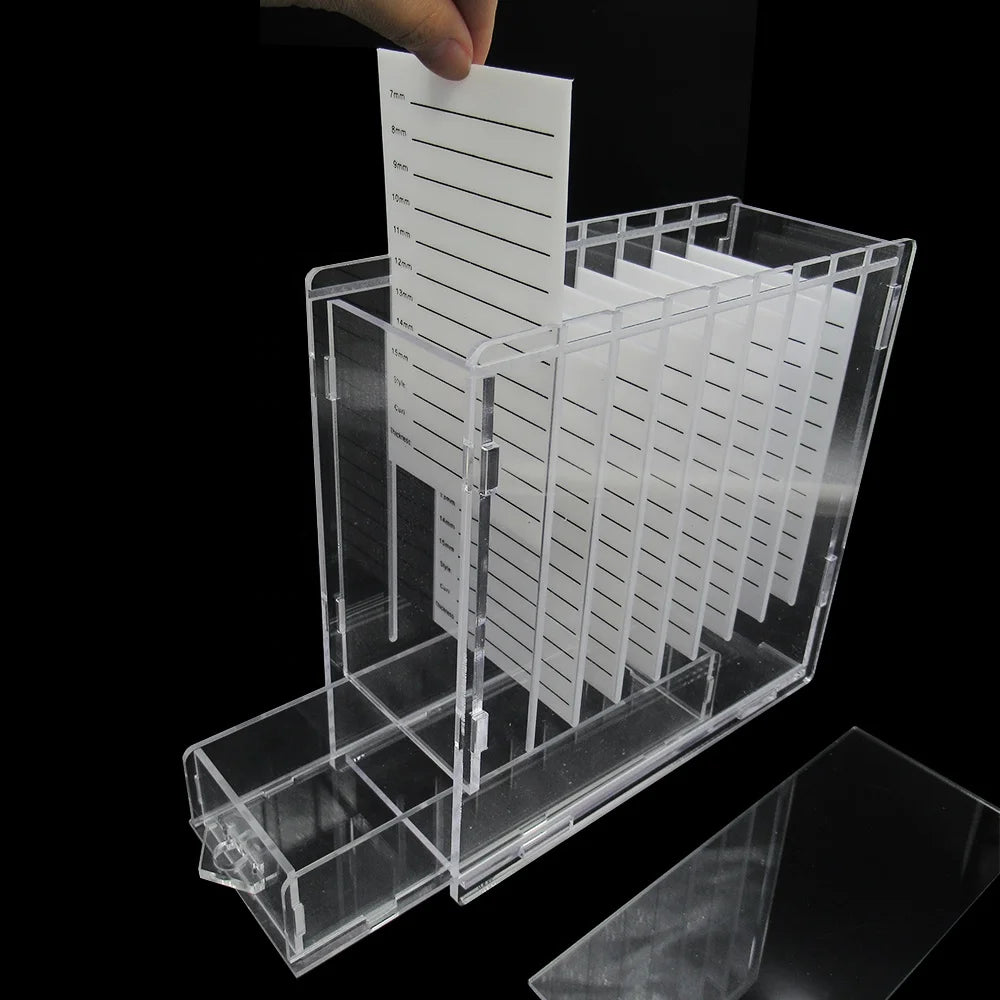 Cosmetic Makeup Lash Tile Box, Service Eyelash Organizer, Acrylic Lash Organizer With 8
