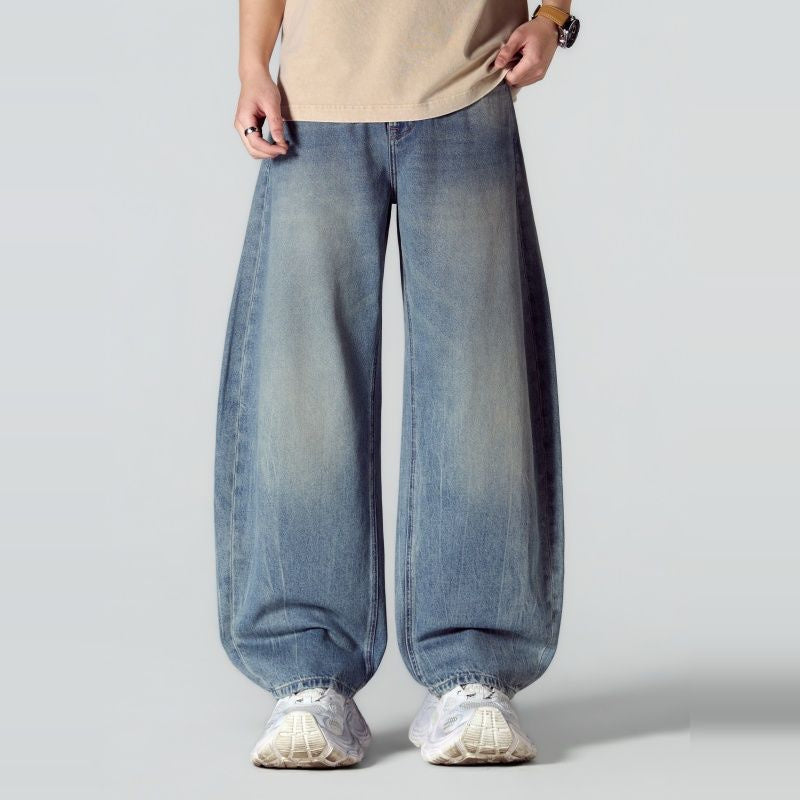 Women's High Waist Quick Dry Cargo Jeans Denim Long Pants Multi-Pocket