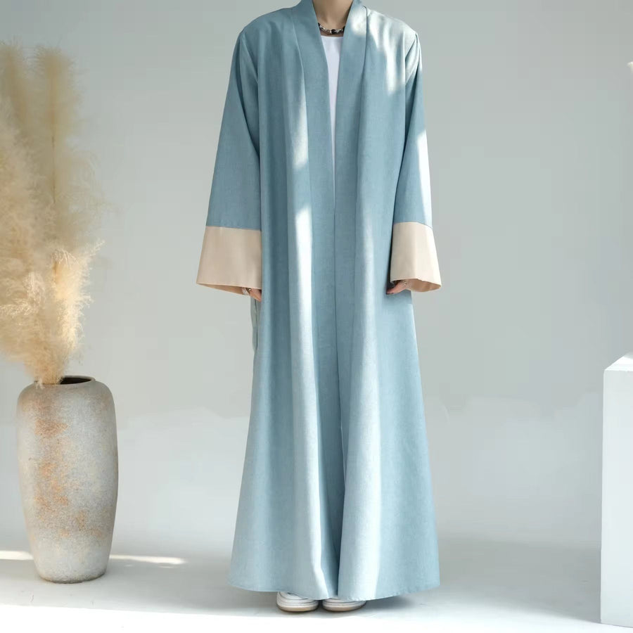 Ramadan Linen Simple Abaya Women's Muslim Dress