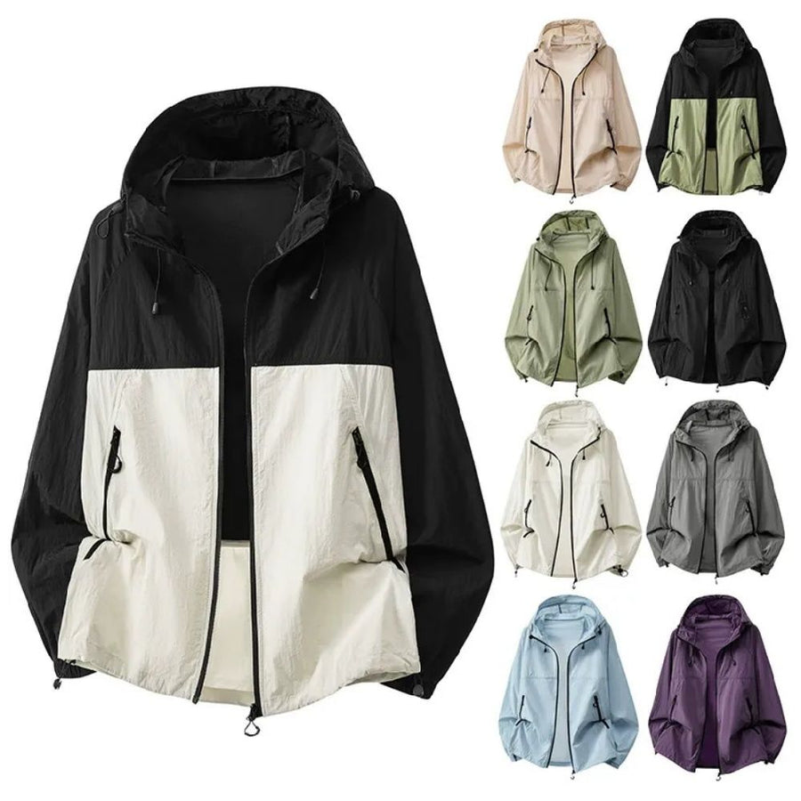 Men Women Hoodies Skin-Friendly Slim Fit Jackets Ultra-Thin Breathable