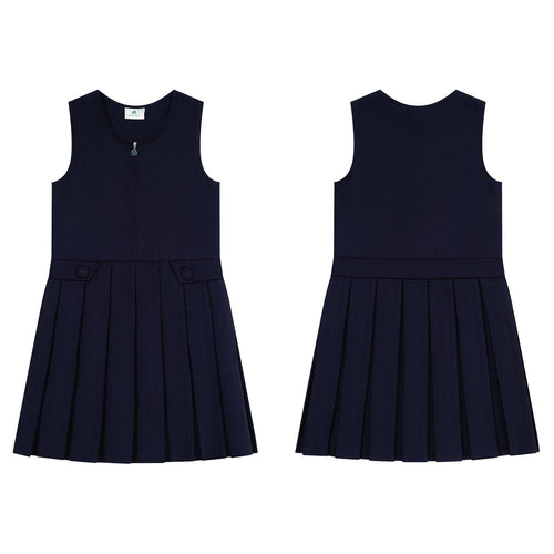 Primary School Young Kids Pinafore Jumper Formal Dress Sleeveless