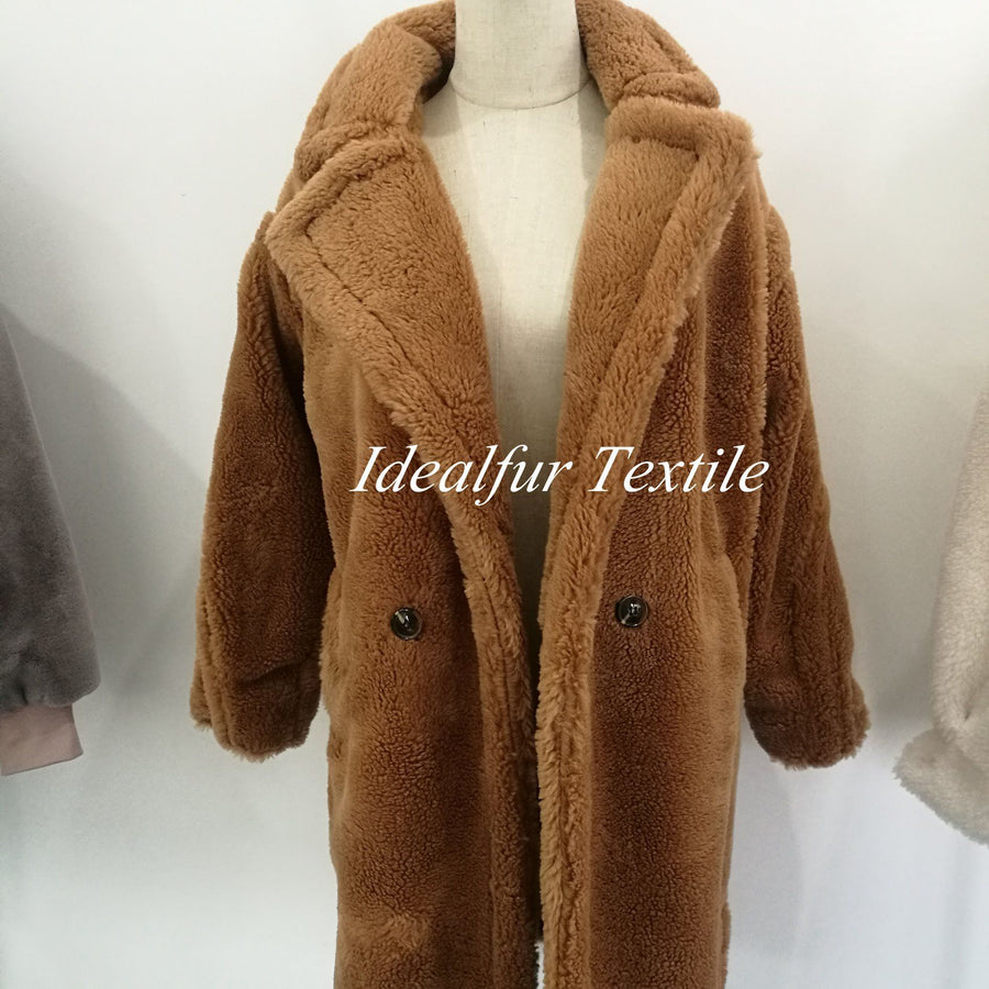Women's Mid-Length Teddy Coat for Cold Weather