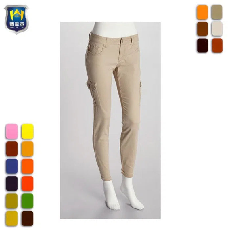 Woman Trousers Stretch Chino Pant Twill Khaki