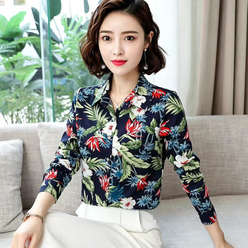 Shirt Women's Long-Sleeve Top Printed