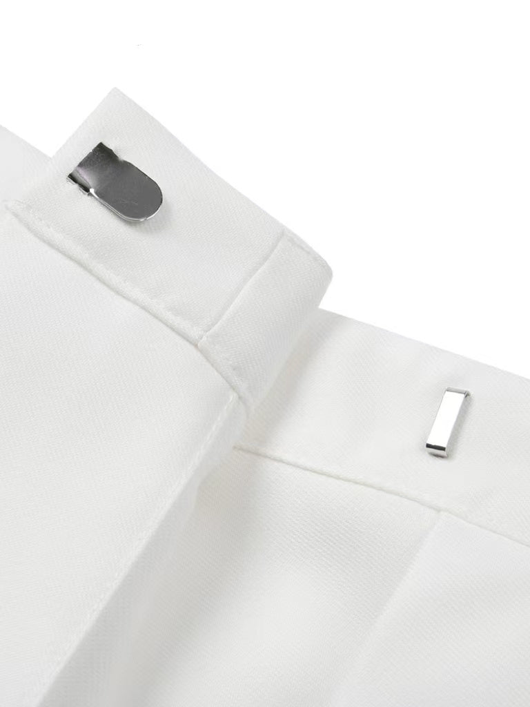 Women's College-Style Casual Tennis Skirt Pleated Half-Length Short