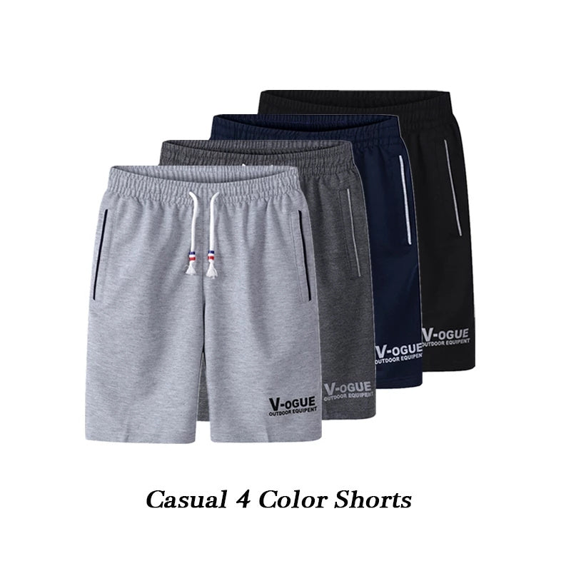 Style Sport Shorts Running Gym Cotton Casual Men Summer