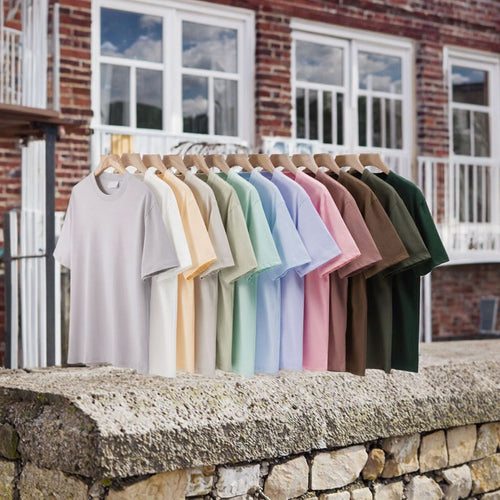 Loose Fit Plain Dyed Cotton T-Shirt for Men and Women
