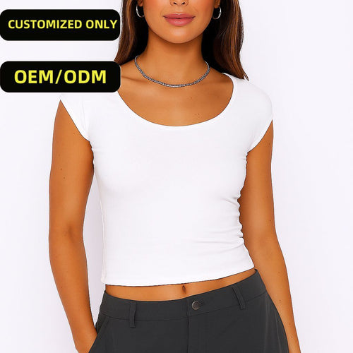 Summer Cotton Backless Crop Tank Top for Women