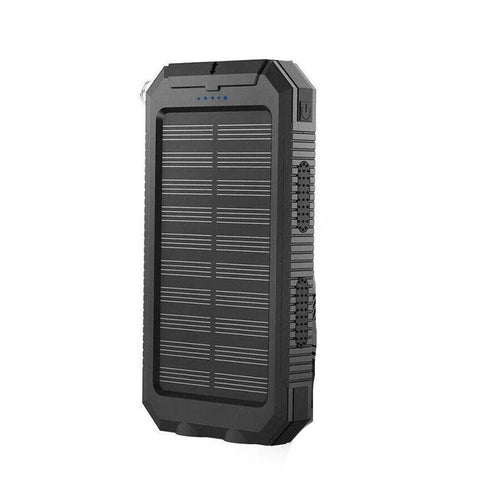 Portable Solar Power Bank With Dual USB Outputs