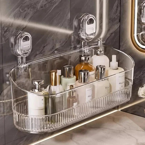 Suction Cup Storage Rack for Bathroom Essentials