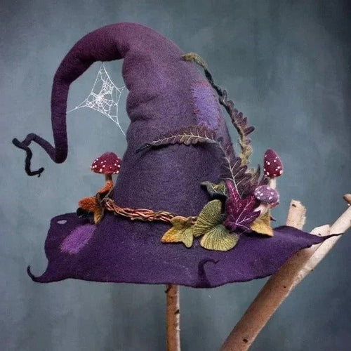 Classic Felt Witch Hats for Halloween Parties & Costumes