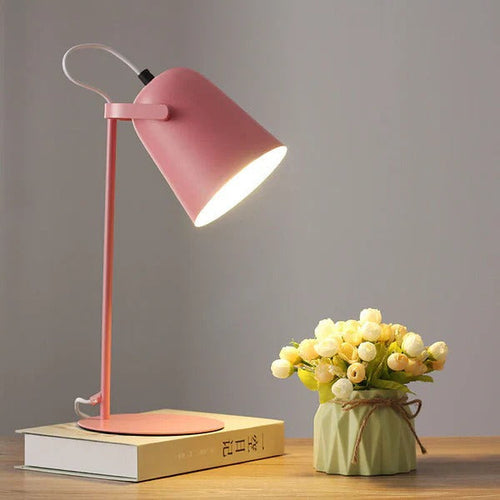 Creative Iron Pail Desk Lamp With Pastel Macaron Colors