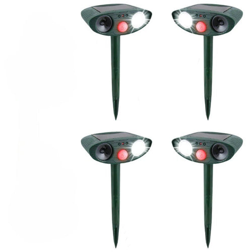 Ultrasonic Deer Repeller, Pack of 4 Solar Powered Repellers
