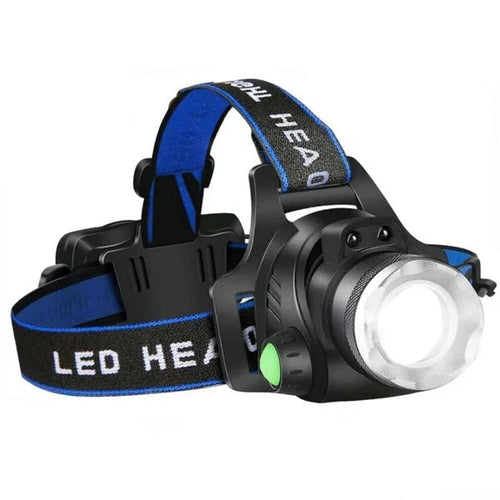 Rechargeable LED Headlamp with Adjustable Beam
