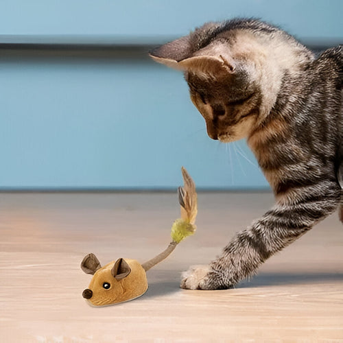 Motion Activated Mouse Shaped Pet Toy