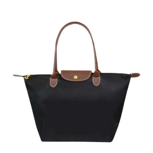 Top Handle Bag with Gold Tone Hardware