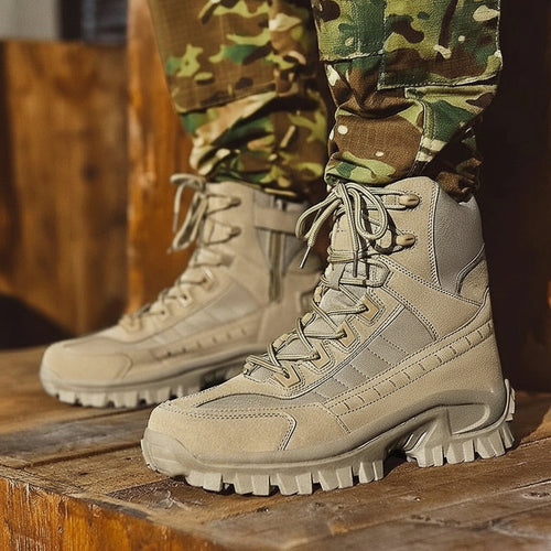 Men's Winter Boots with Lace Up Design