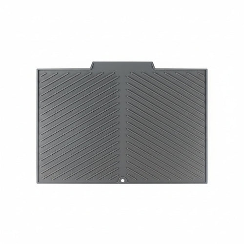 Silicone Kitchen Drying Mat with Grooved Drain