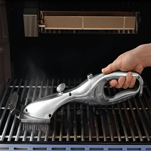 Grill Cleaning Brush with Steam-Use Design and Scraper