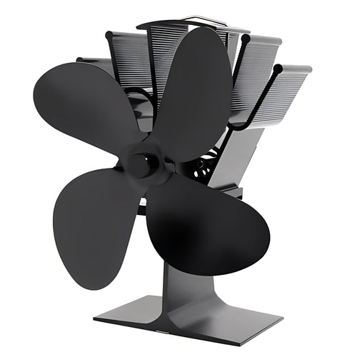 Heat Activated Stove Fan for Fireplace Heat Distribution