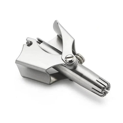 Manual Nose and Ear Hair Trimmer with Stainless Washable Head