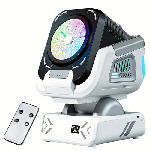 Bubble Blower with LED Lights and Rotating Base