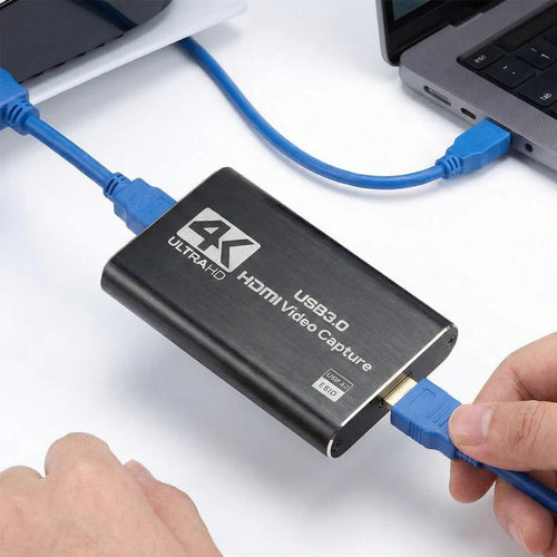 HDMI to USB 3.0 Video Capture Device with 4K Input and 1080P 60fps Recording