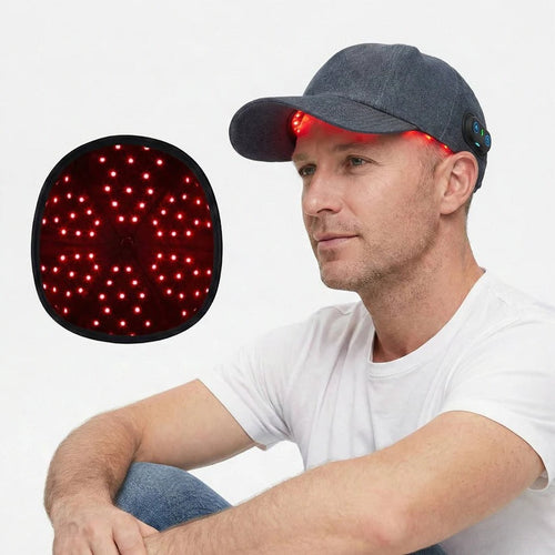 Dual Wavelength Red and Infrared LED Scalp Care Device with 660nm and 850nm Light Therapy