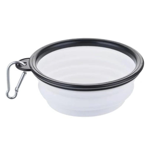 Portable Collapsible Silicone Pet Bowl for Dogs and Cats