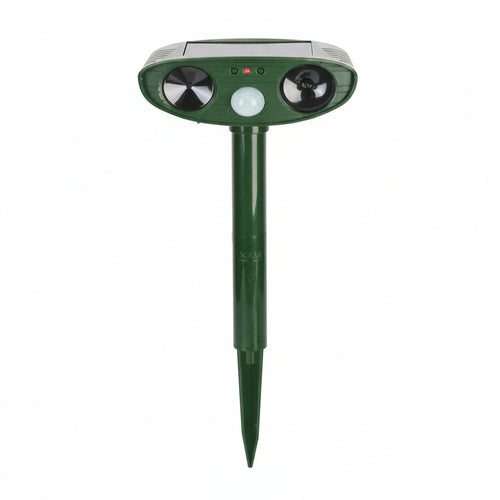 Solar Powered Ultrasonic Chipmunk Repeller for Outdoor Use