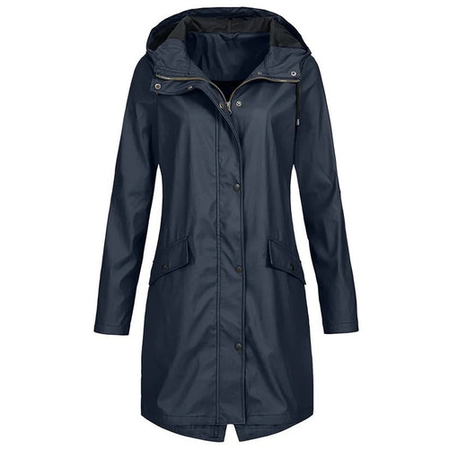 Women's Waterproof Rain Jacket with Lightweight Packable Design