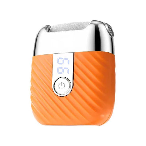 USB Rechargeable Electric Foot File with 3 Interchangeable Grinding Heads, Dual Speed and LED Light