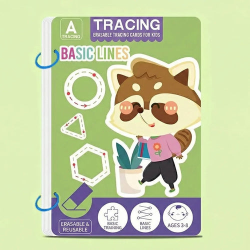 Reusable Early Learning Handwriting Practice Book for Toddlers
