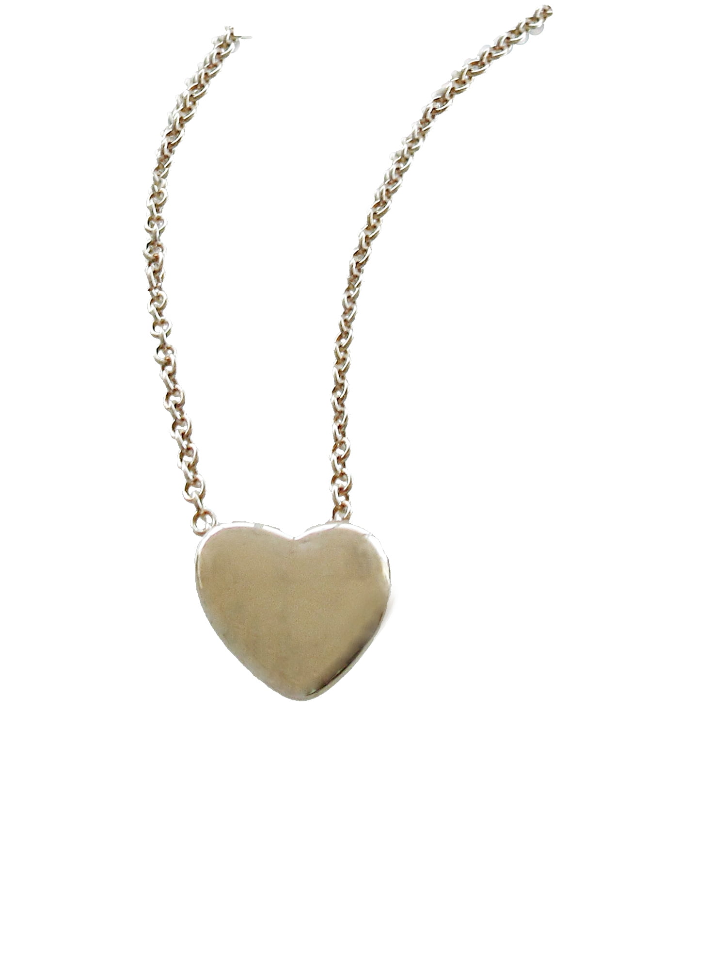 Time and Tru Women's Gold Tone Heart Pendant Necklace 18" with Extender - Image 2