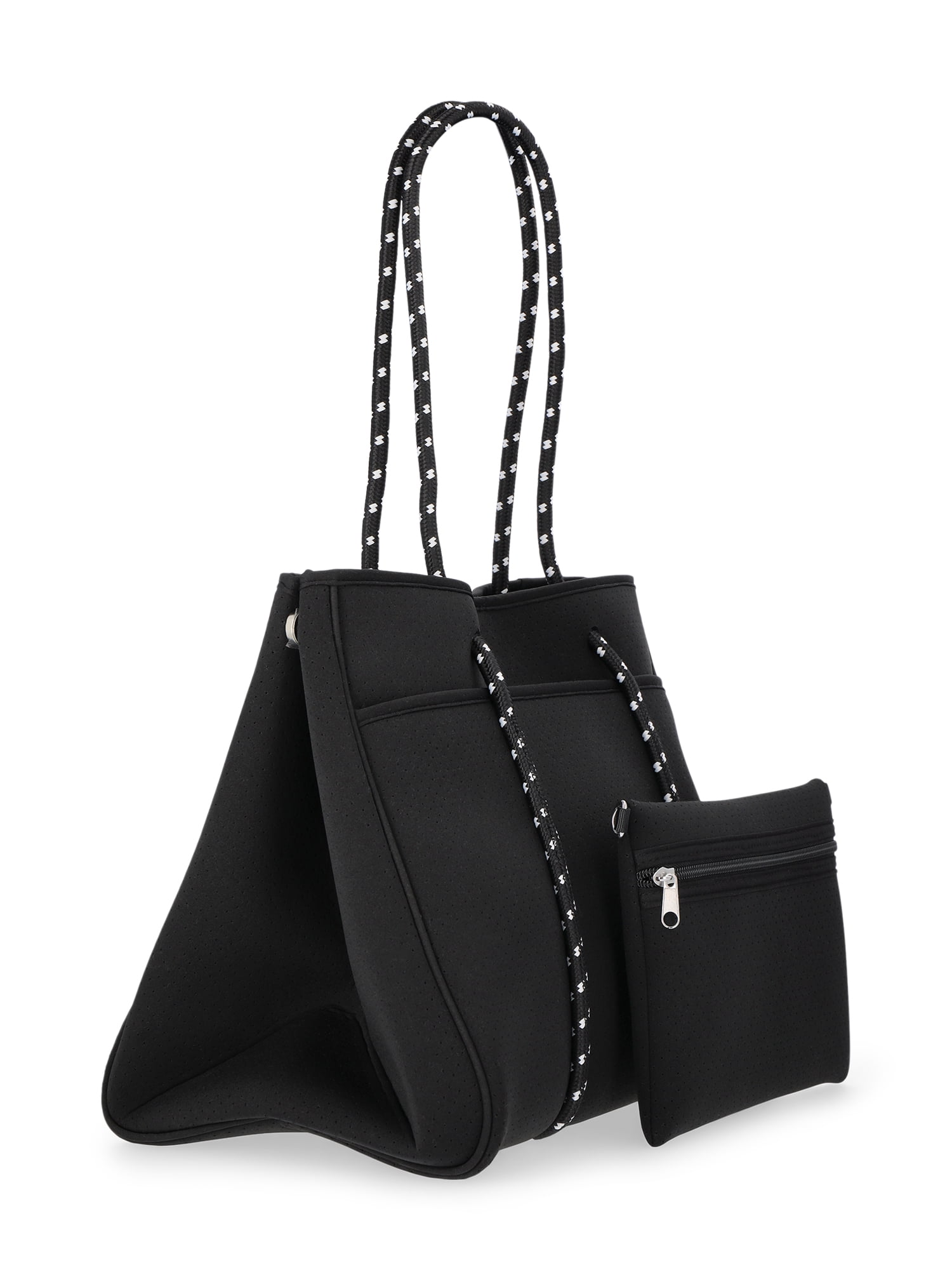 No Boundaries Women's Neoprene Beach Tote Bag, Black - Image 3
