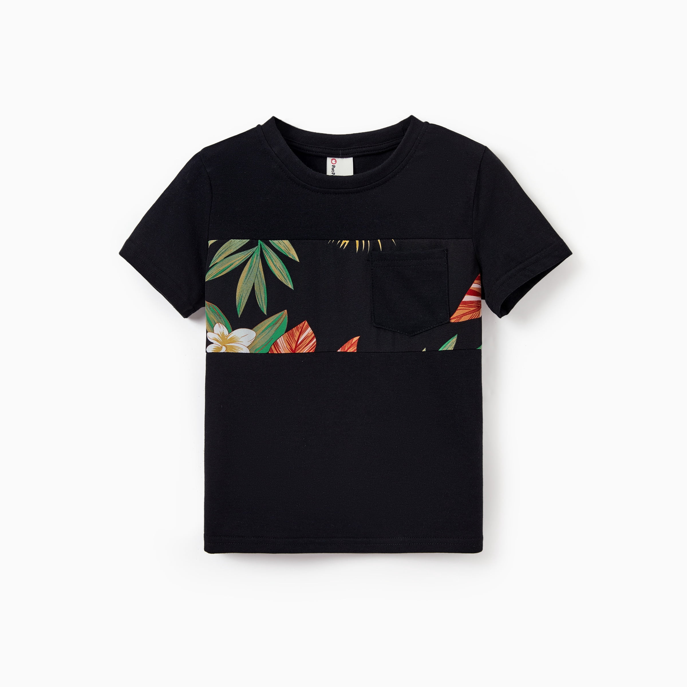 PatPat Boys Graphic Tees Family Matching Outfits Short Sleeve Shirt Casual Tops, Black, Boy 2 Years - Image 2