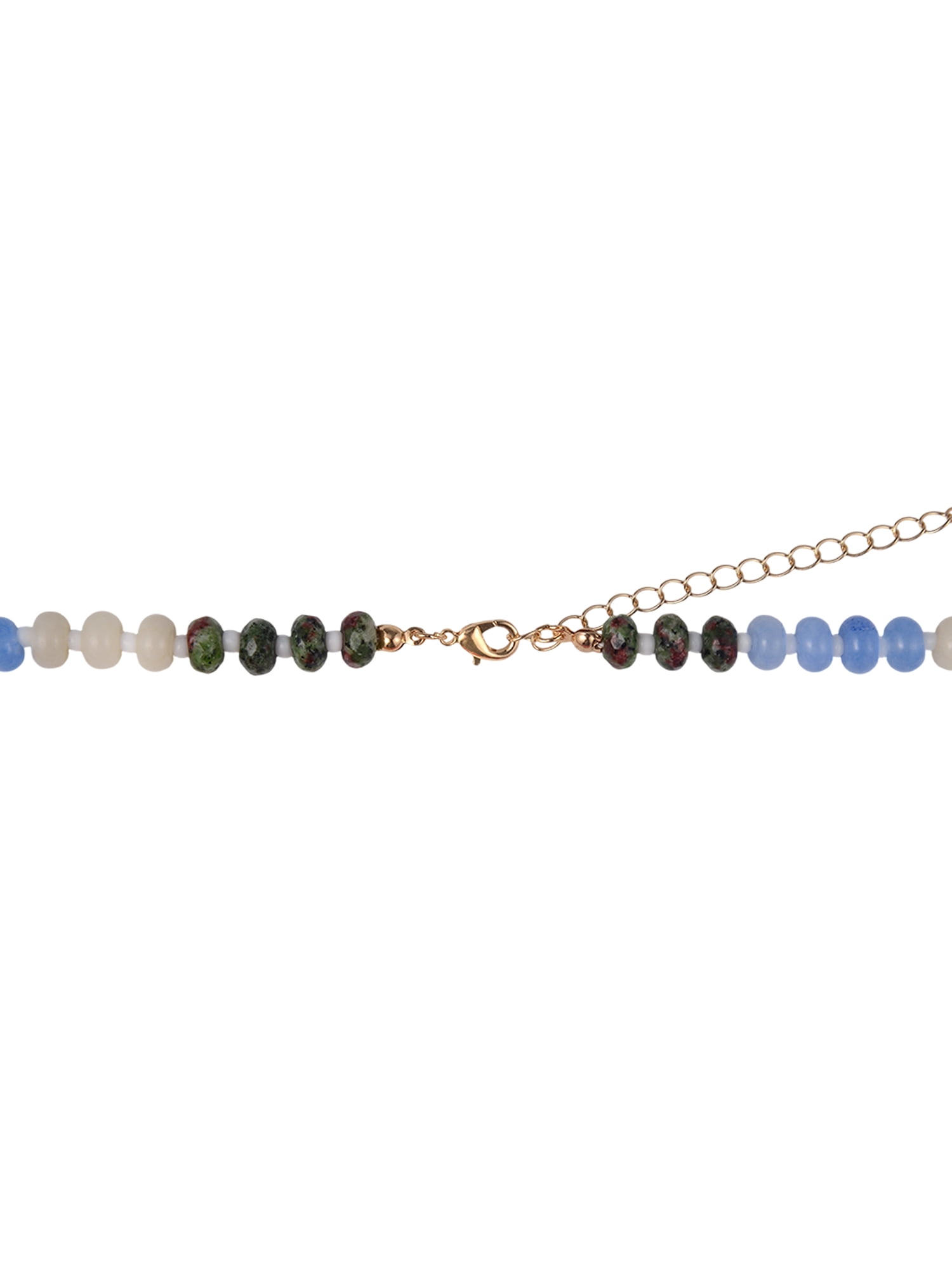 Time and Tru Goldtone Multicolored Bead Initial "A" Necklace - Image 6