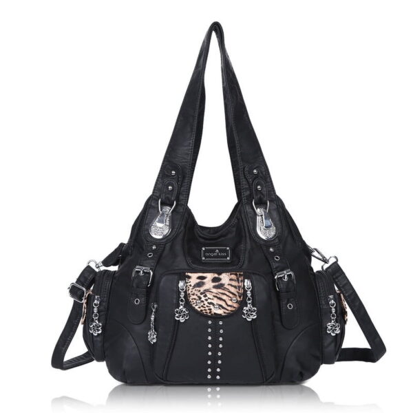 Angel Kiss for Women Large capacity Vegan Leather wallet and Handbags Crossbody Purses Multi pocket shoulder bag