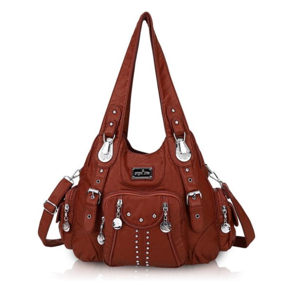 Angel Kiss for Women Large capacity Vegan Leather wallet and Handbags Crossbody Purses Multi pocket shoulder bag